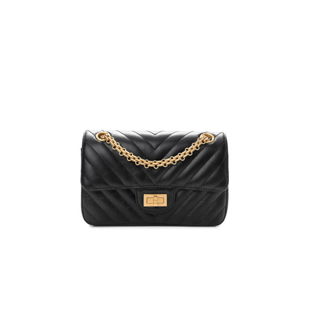 Chanel Calfskin Chevron 2.55