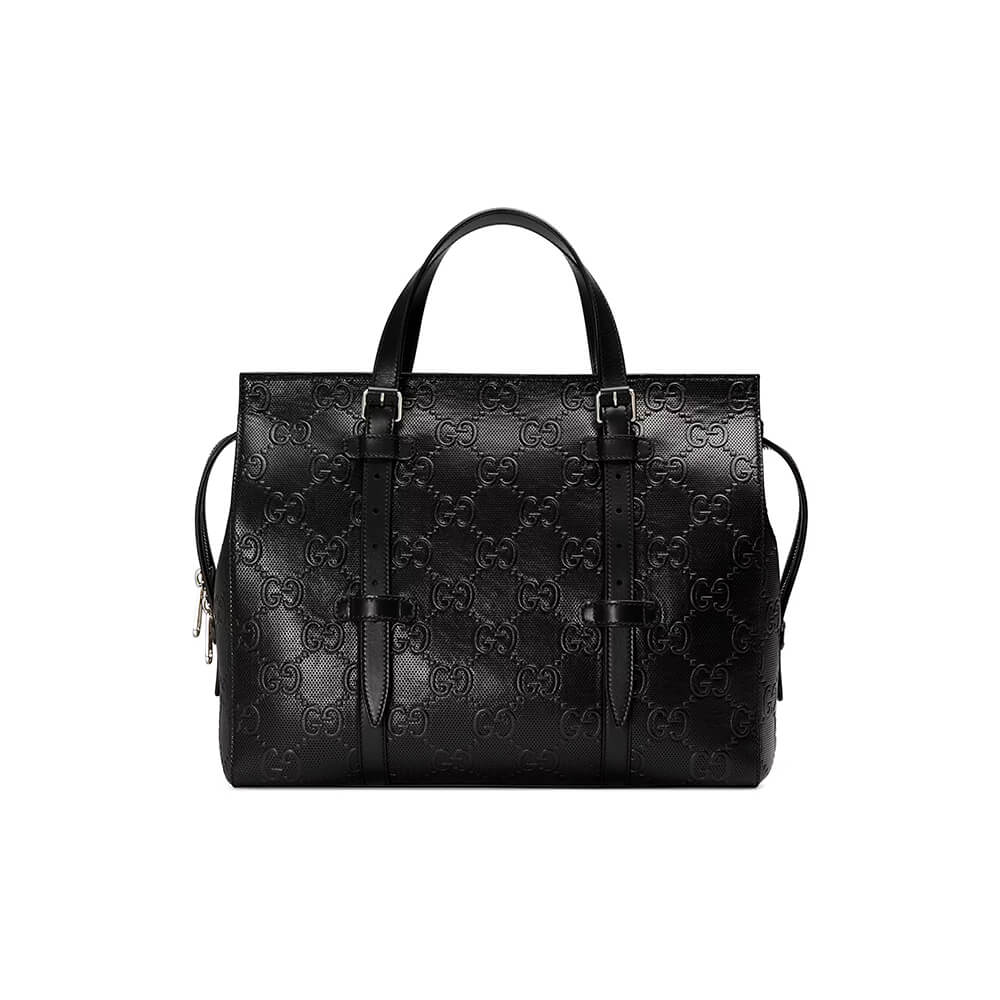 GG embossed tote bag