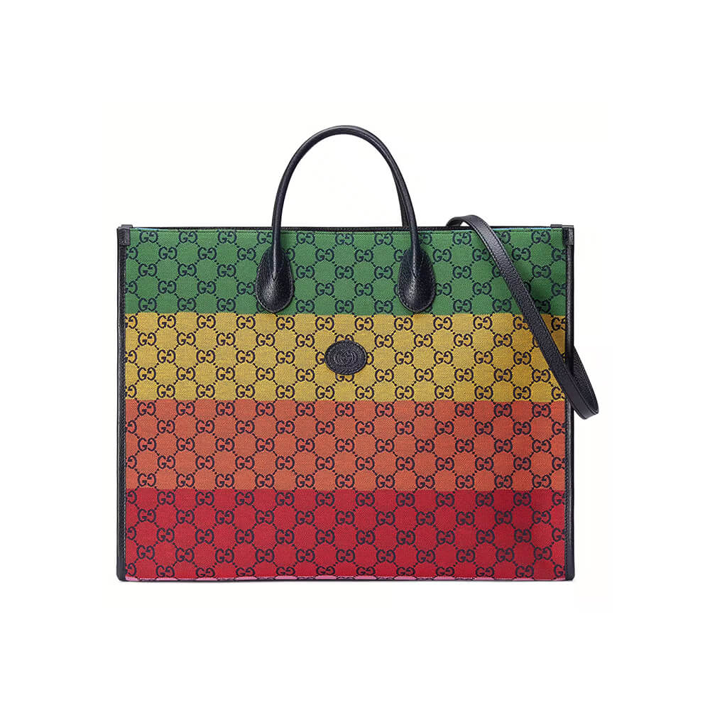 GG Multicolour large tote bag